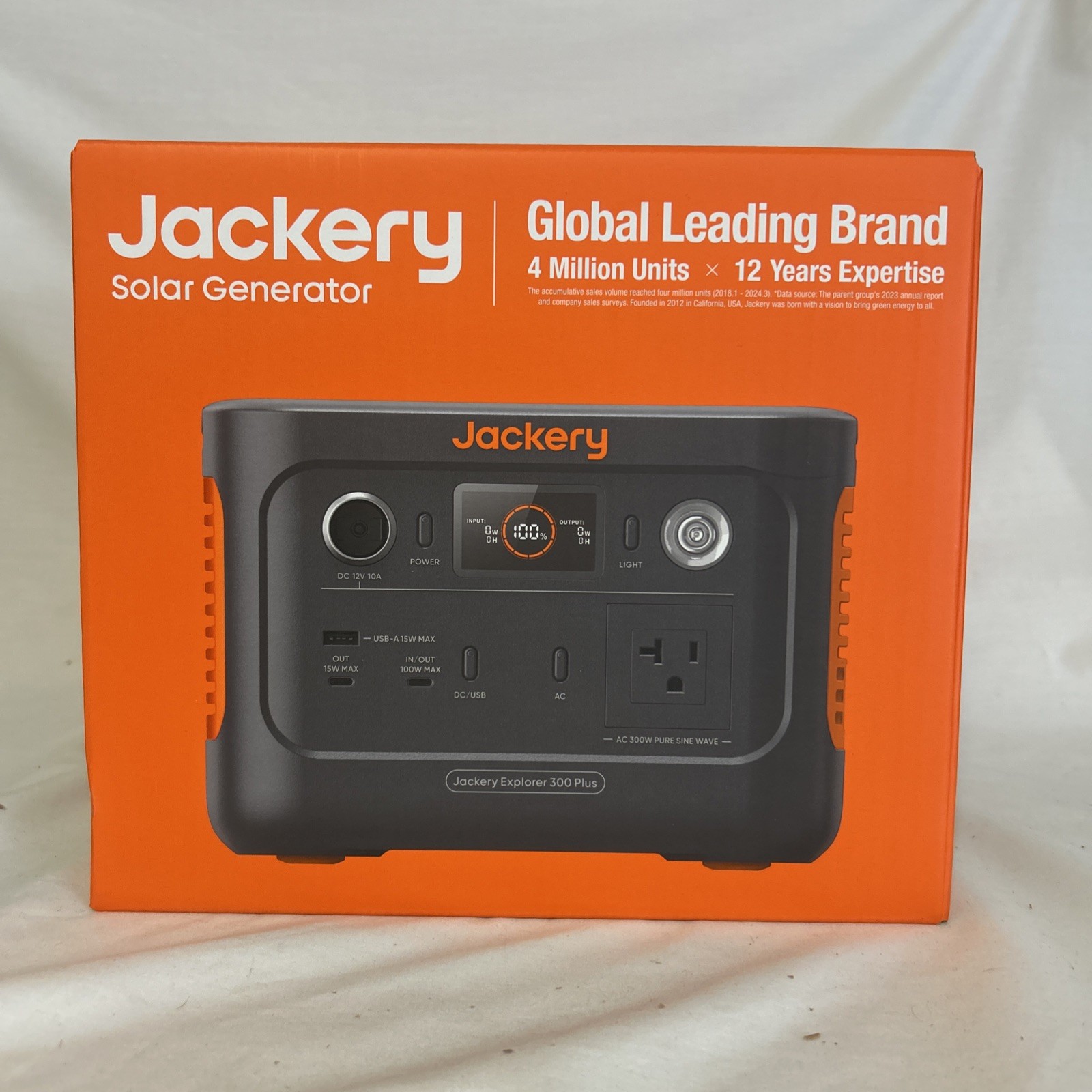 Jackery Explorer 300 Plus Solar Generator Portable Power Station Rechargeable (J
