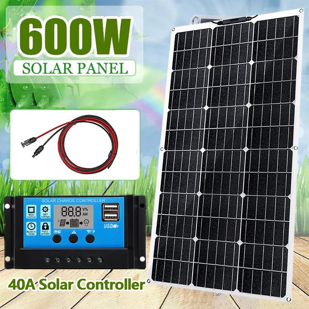 300W Portable Solar Panel Waterproof Foldable Poly Solar Panel Kit for Outdoor