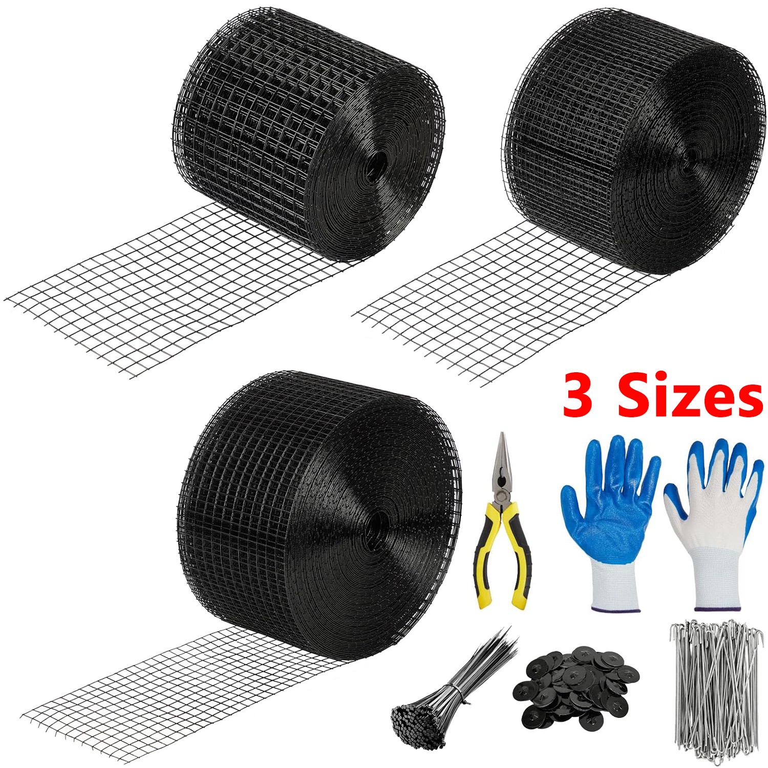 6 in x 50/100/120ft Solar Panel Bird Guard Critter Guard Kit for Solar Panels