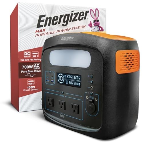 ENERGIZER 960W MAX PORTABLE POWER STATION LIFEPO4 SOLAR GENERATOR – ORANGE/BLACK