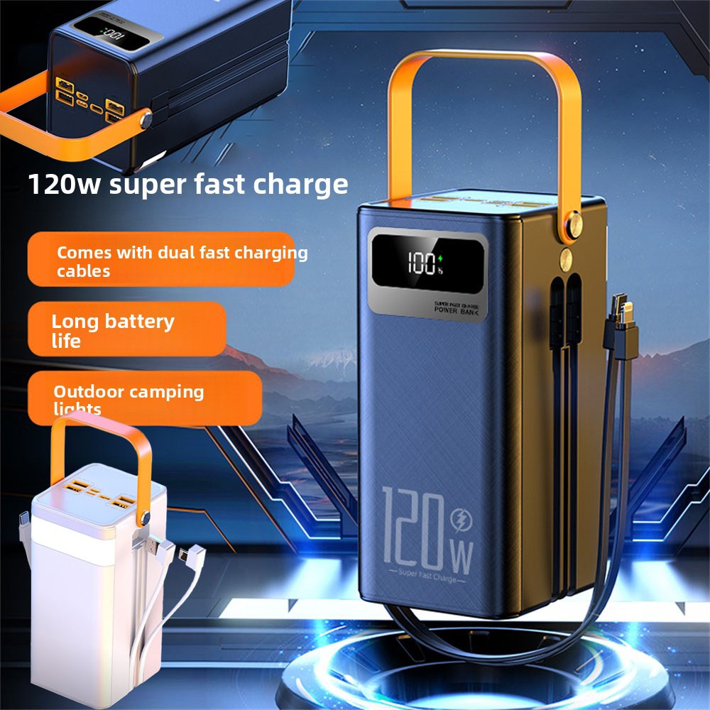 Power Bank 998000mAh 120W Charging Portable & LED For Outdoor Travel And Camping