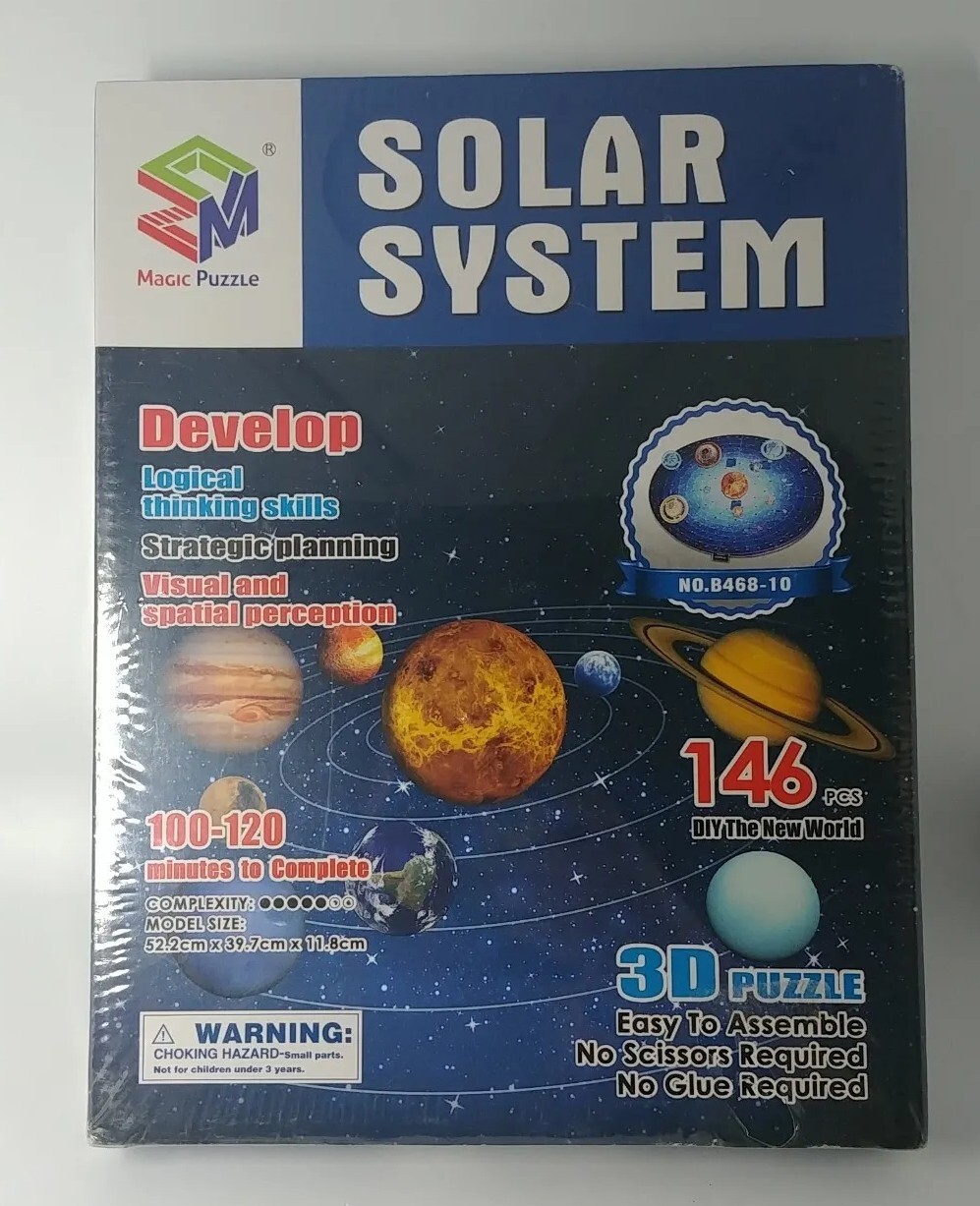 NEW Magic Puzzle SOLAR SYSTEM 3D PUZZLE 146 Pieces (B3-K5)