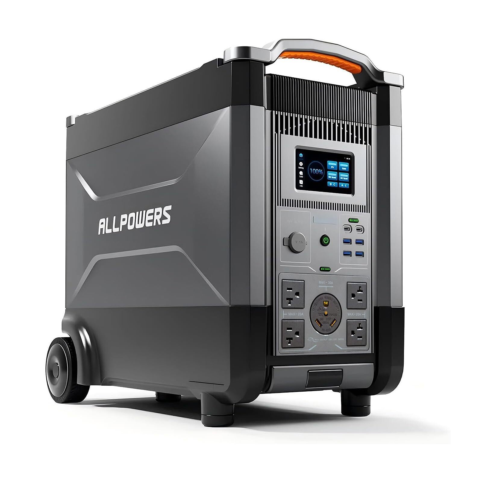 ALLPOWERS R4000 3456Wh 3600W LiFePO4 Portable Power Station Solar Generator UPS