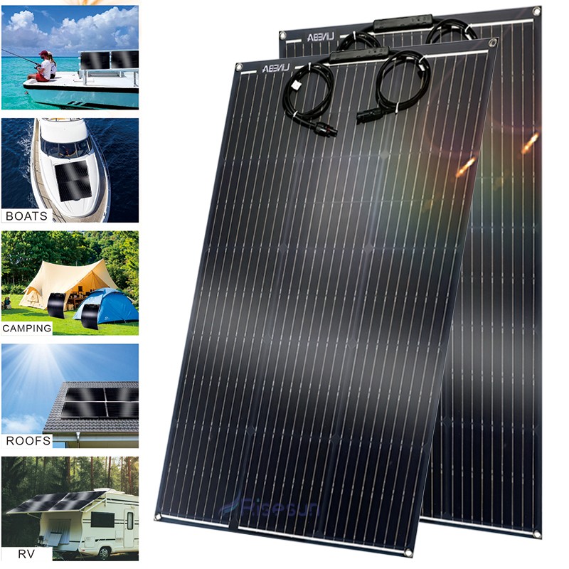 200W Watt Mono Solar Panel Starter Kit 12V for RV Boat Camper Home