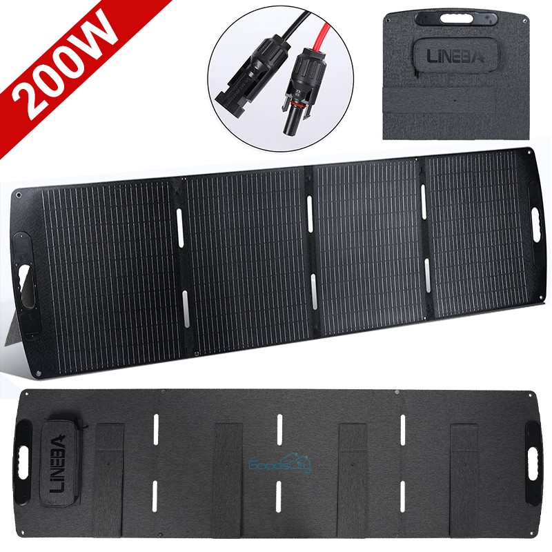 LINEBA 200W Solar Panel Foldable Off-Grid for Power Station 23.5% Efficiency