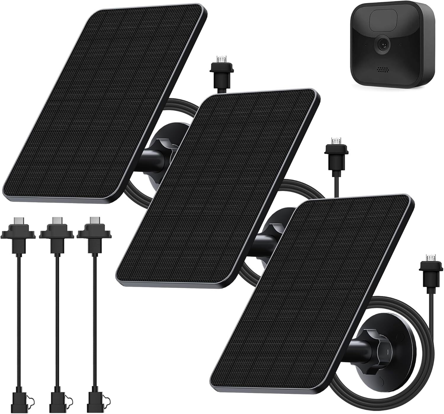 3 Pack Solar Panel for Blink Outdoor 4(4th Gen)/Blink XT/XT2 and Blink Outdoor