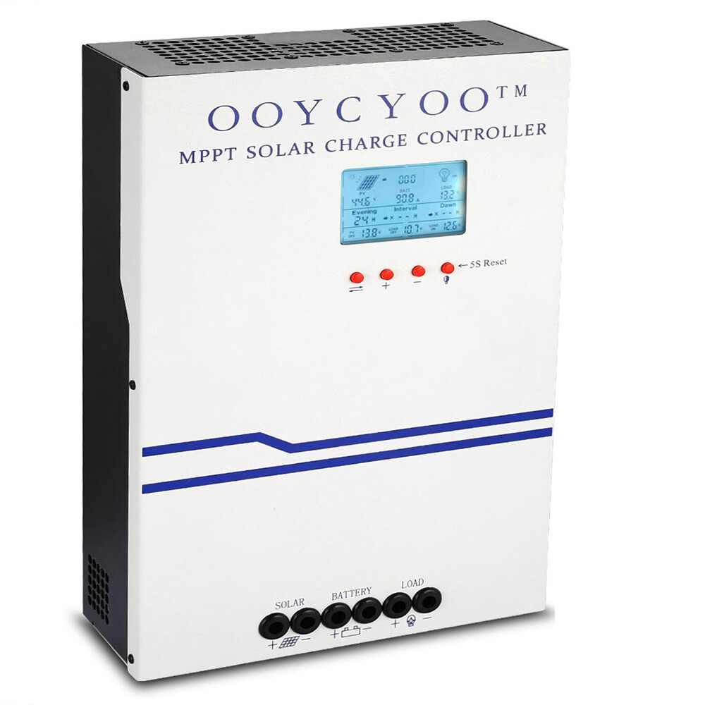 100A 80A 60A MPPT Solar Charge Controller 12V 24V 48V Auto PV 150V MAX 5000W E4