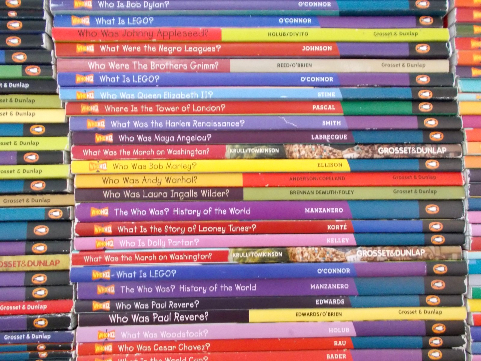 Who What Where Was / Is Books – Build Your Lot – Flat $4.75 Shipping Rate (3)