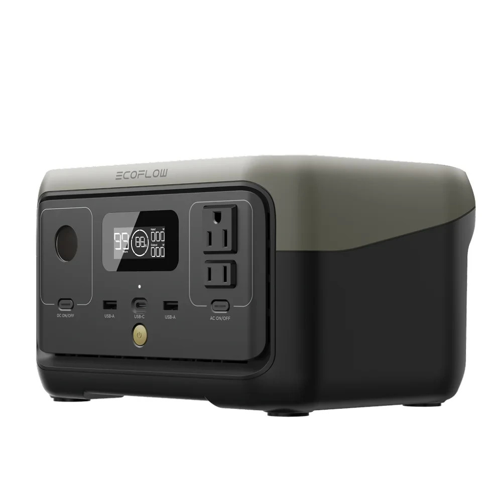 EF EcoFlow RIVER 2 Portable Power Station 243Wh LiFePO4 600W Solar Generator