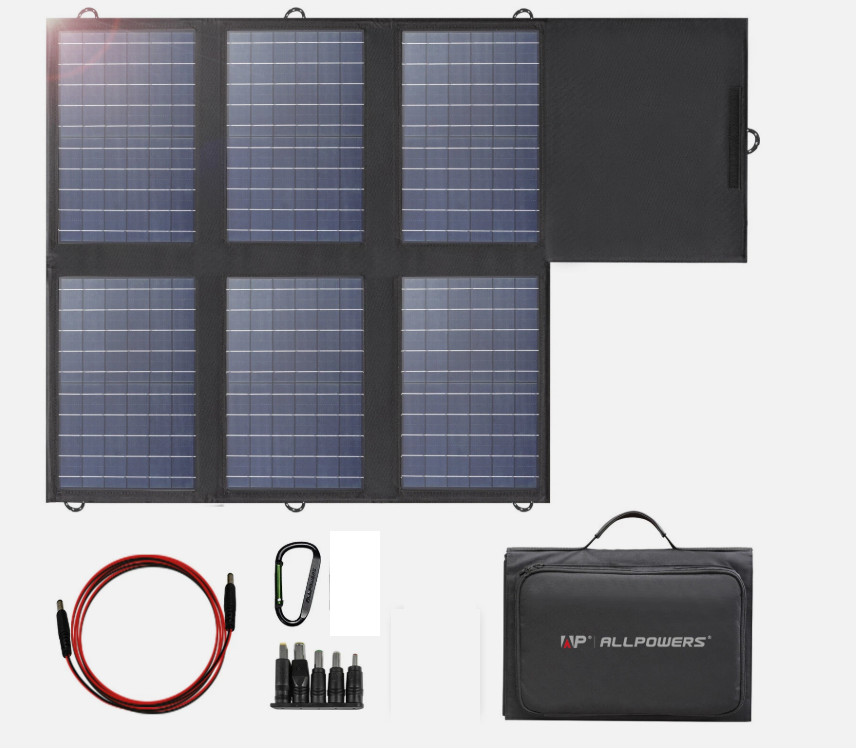 ALLPOWERS SP026 60W Portable Solar Panel 4 Laptop Cellphone Solar Generator New!