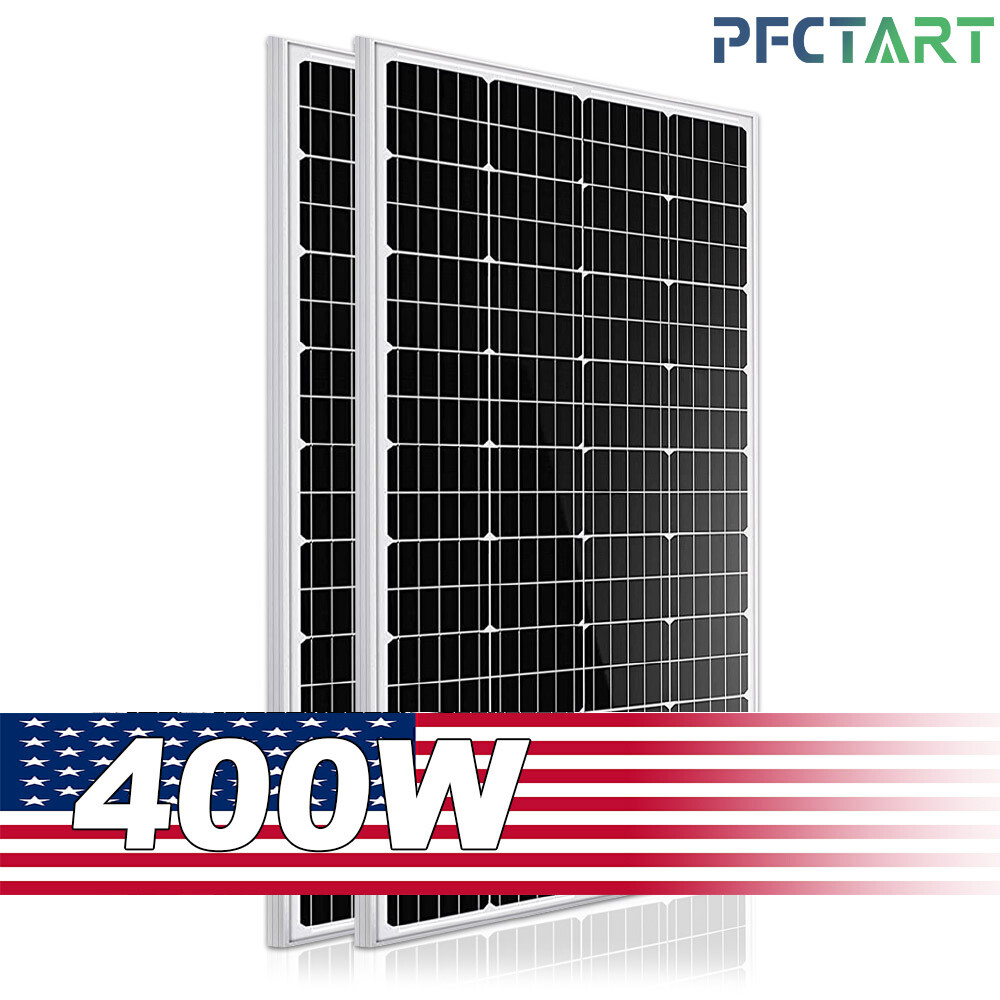 400W Solar Panel 12V Monocrystalline Off Grid Battery Charger Home RV Camping