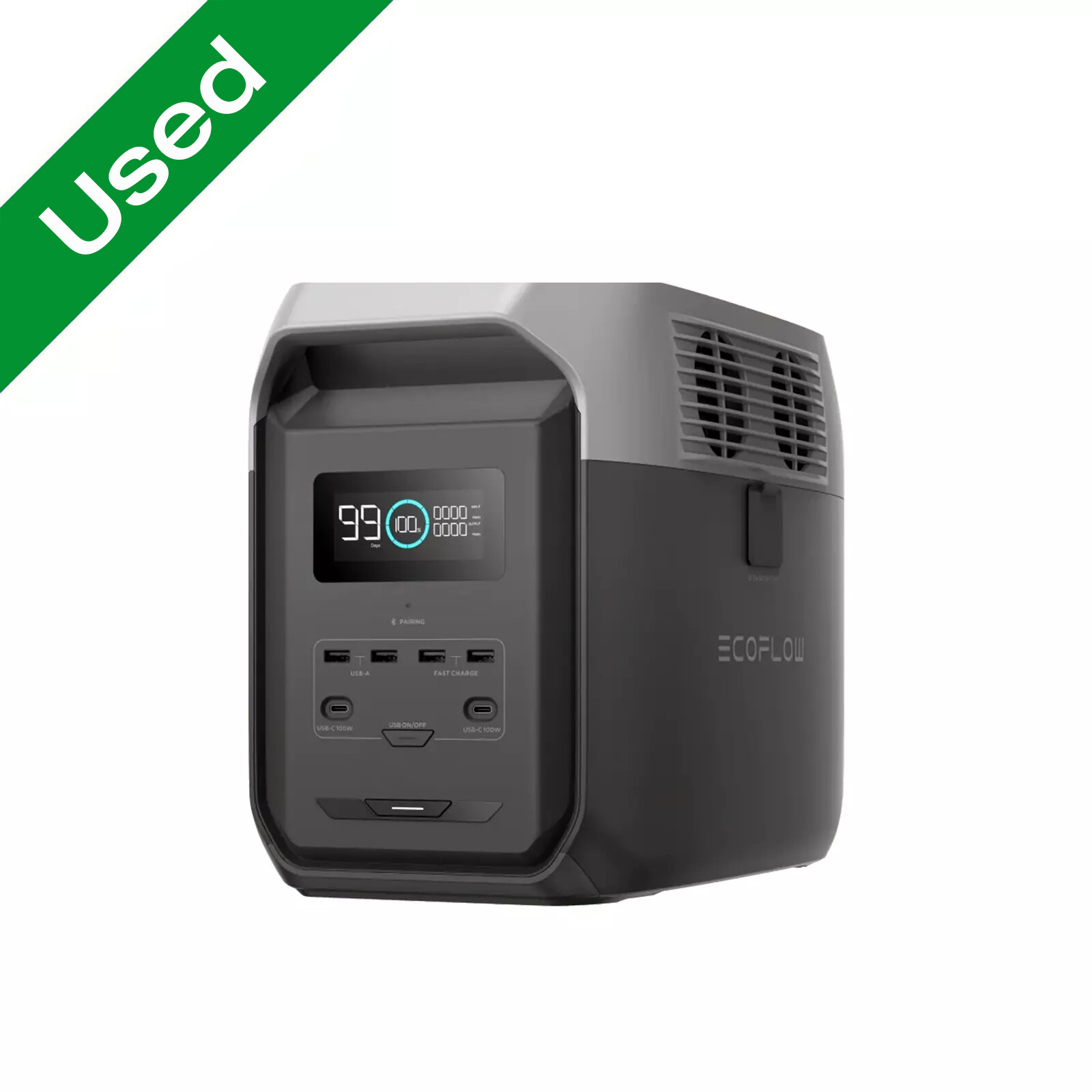 EcoFlow DELTA 3 1500 1536Wh Portable Power Station LFP Battery Home Backup Used