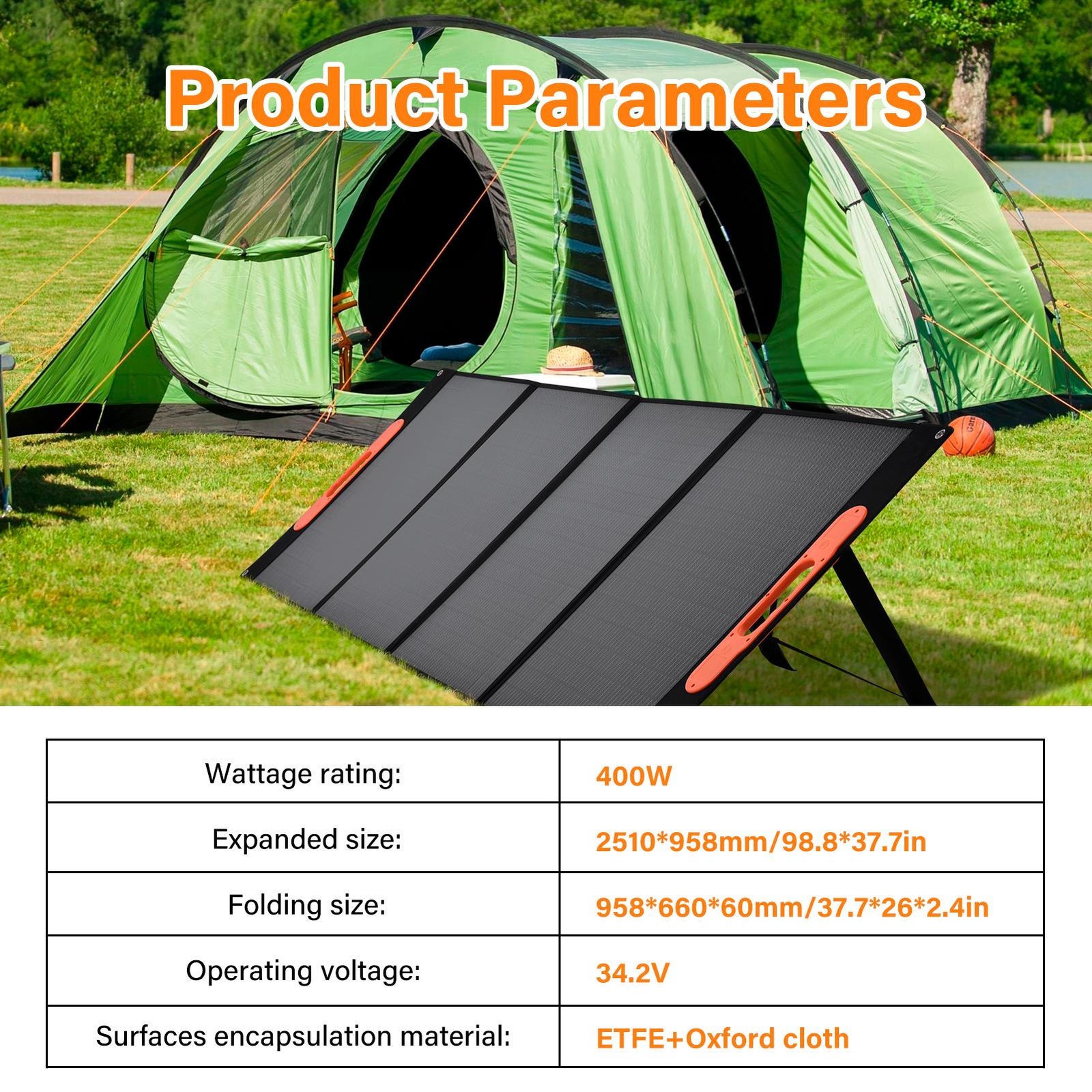 400W Solar Panel Kit Waterproof IP68 for Outdoor RVs