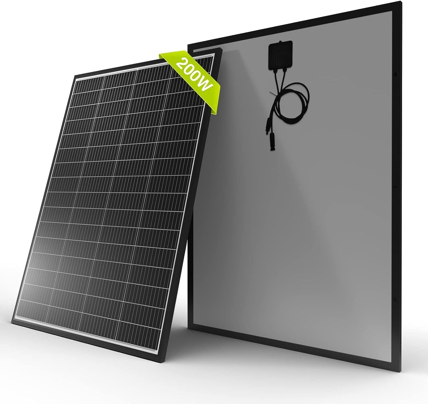 Newpowa 9BB Cell 200W Monocrystalline 200 Watt 12V Solar Panel High Efficiency R