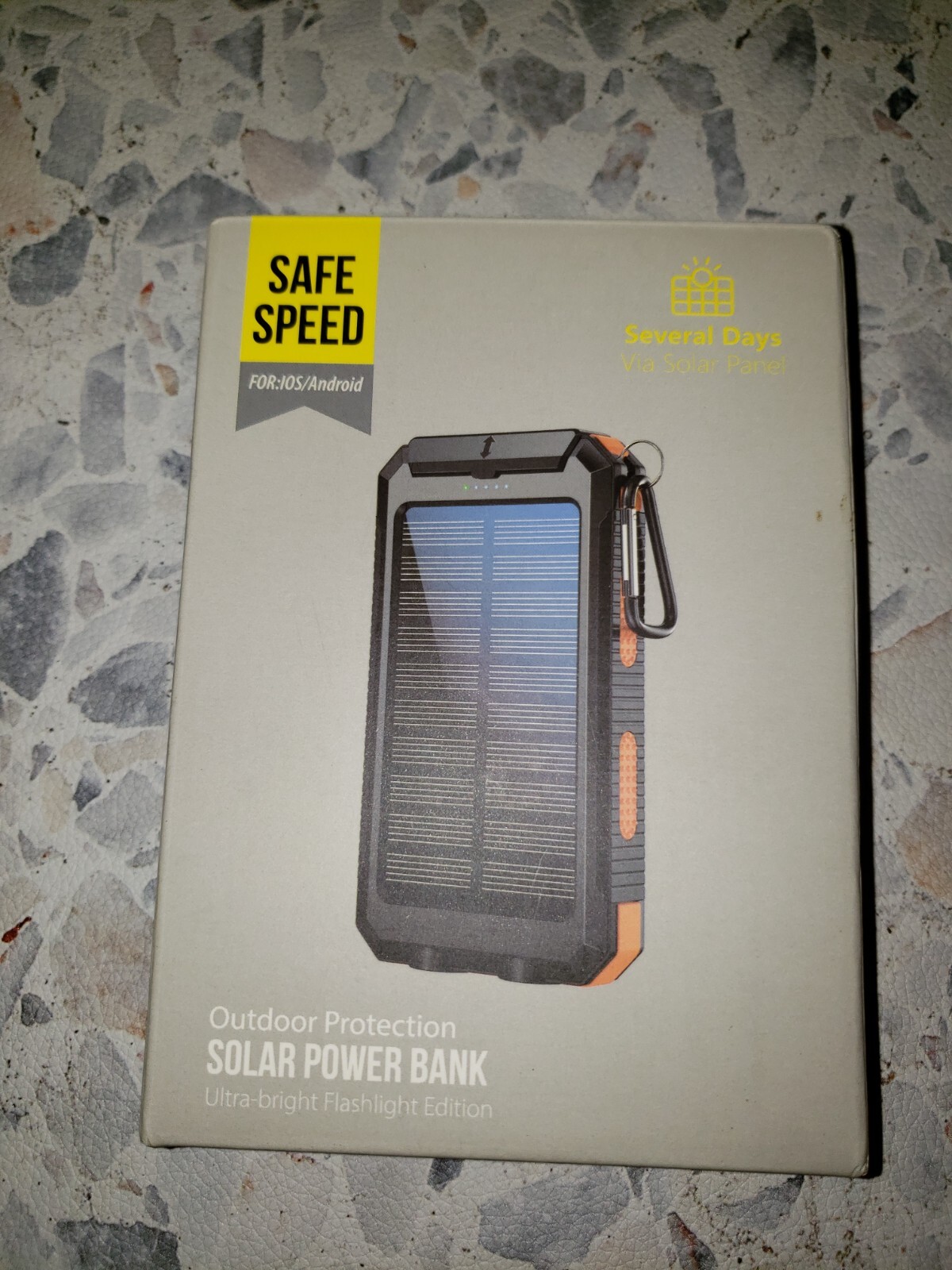 Safe Speed Outdoor Protection Solar Power Bank BRAND NEW 10000mah