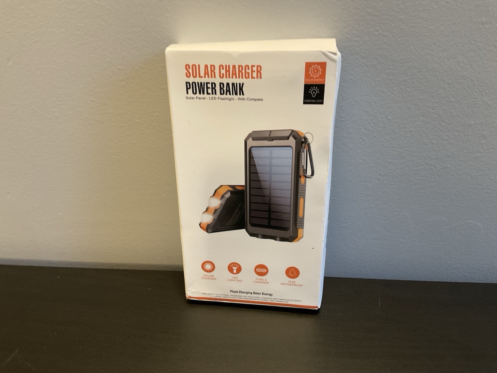 Solar Power Bank Charger Portable Charger USB Power Bank For Cell Phone