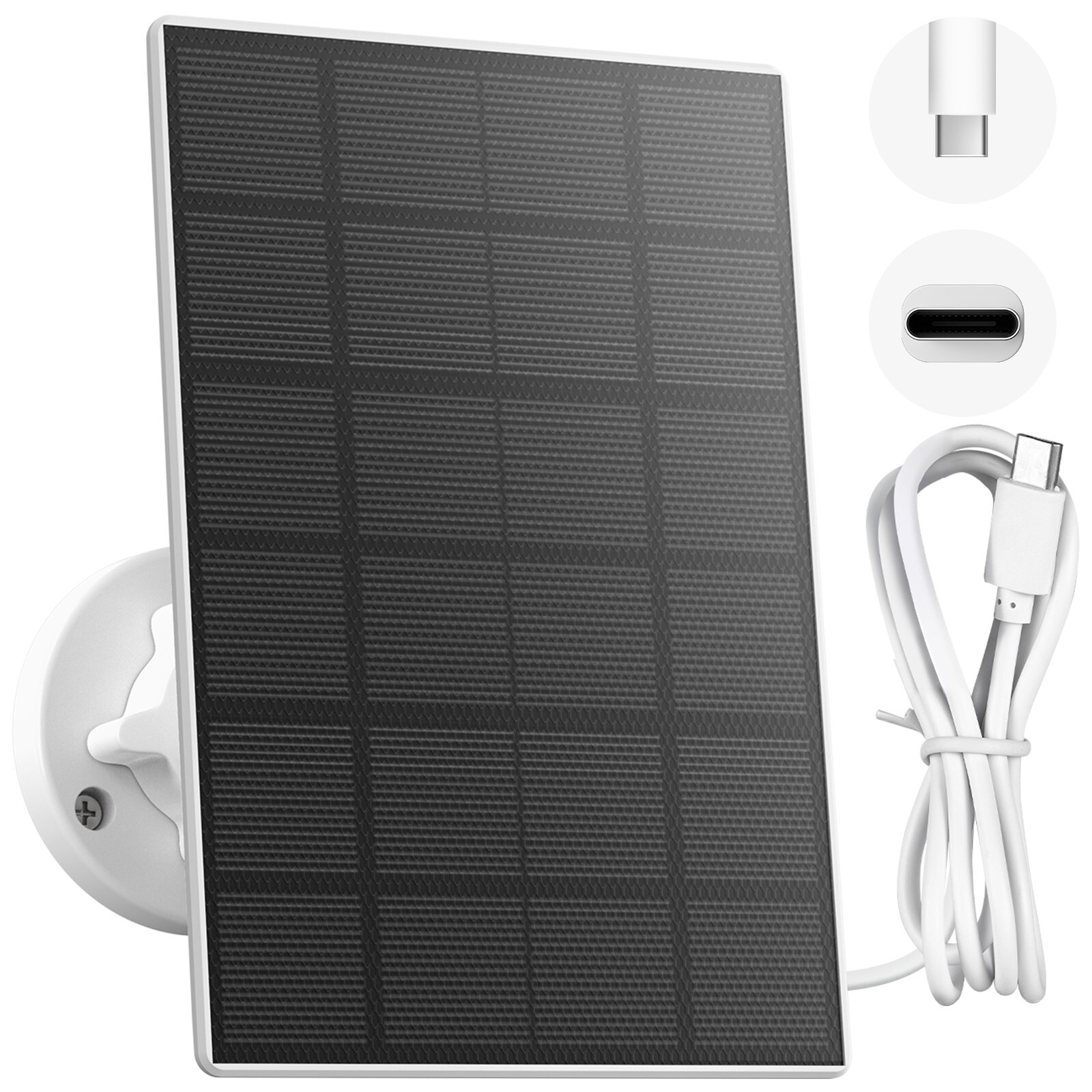 ZUMIMALL 3W solar panel for security cameras type C port  -1 kit