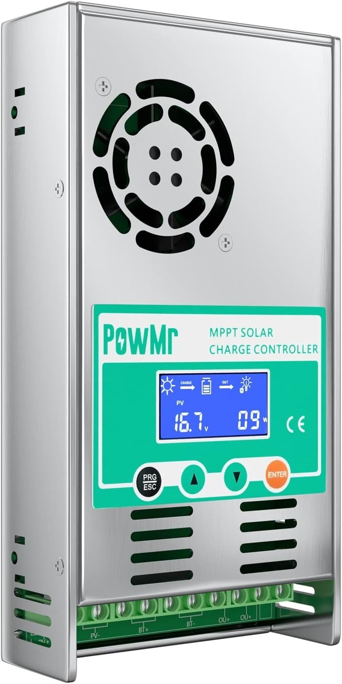 MPPT Solar Charge Controller 60A 48V/36V/24V/12V LCD Backlight