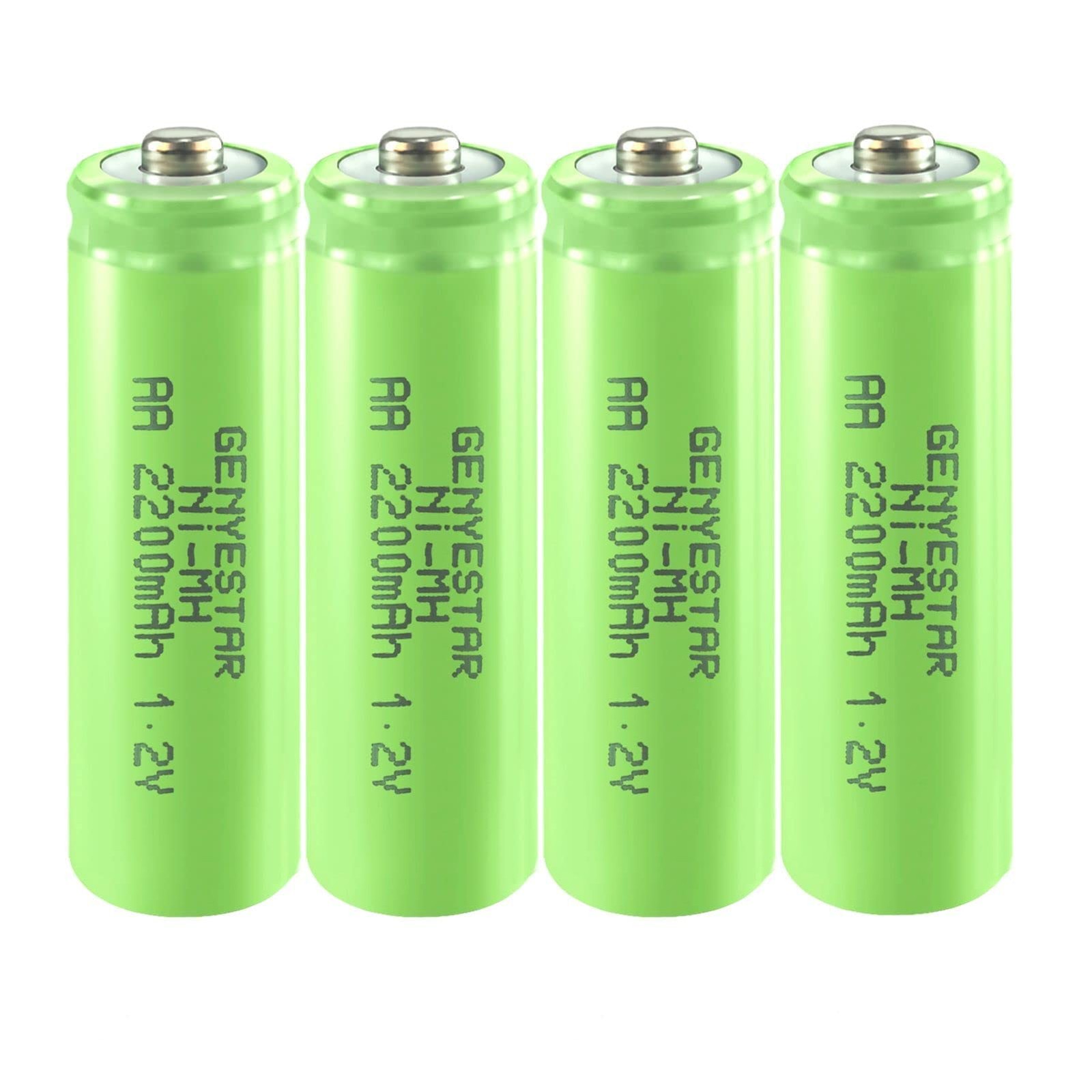 AA Rechargeable Batteries NIMH 1.2V Double A 2200mAh High Capacity Pre-Charge…