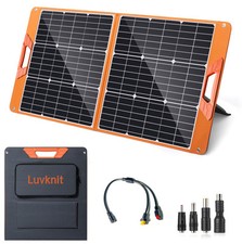 Upgraded 100W Portable Solar Panel for Power Station, Monocrystalline Foldabl…