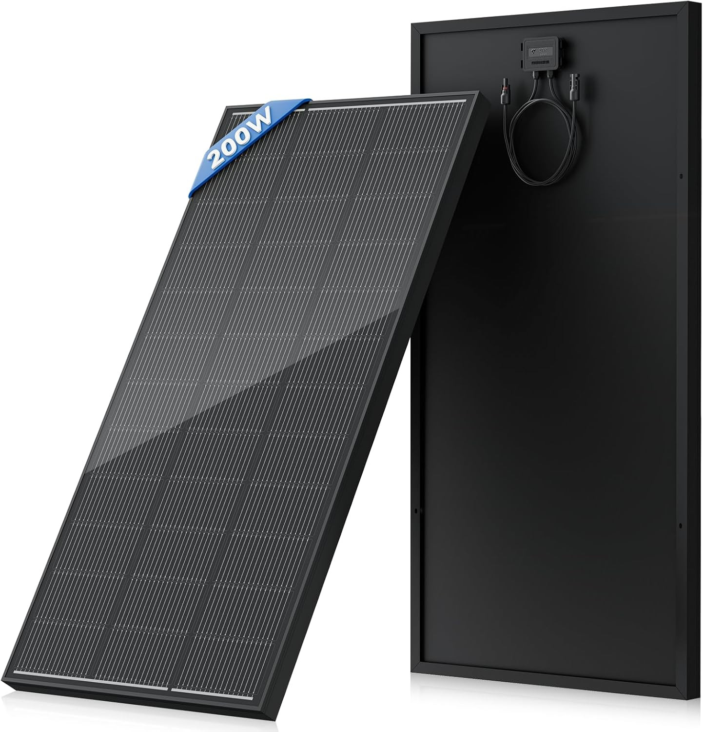 200 Watt Solar Panel 18BB, 25% High Efficiency, N-Type 12V 200W Solar Panel, Mon