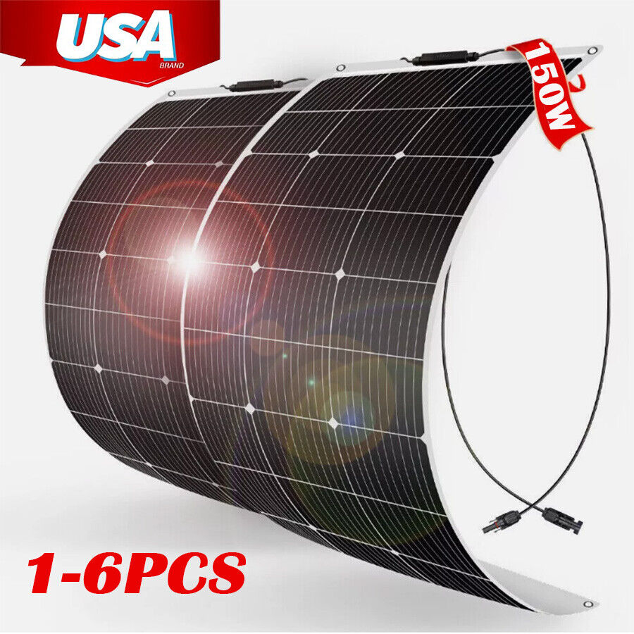 150W 300W 450W 600W 900W Flexible Solar Panel with 40A MPPT Charge Controller