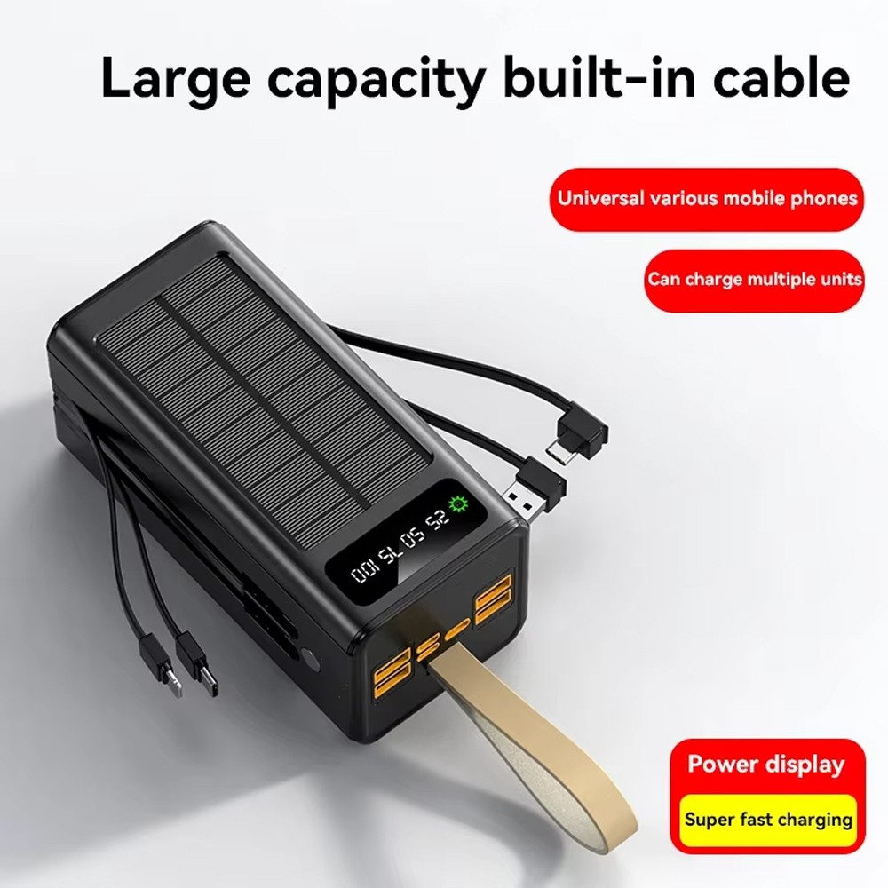 9000000mAh Solar Power Bank External Battery Backup Charger for All Cell Phones