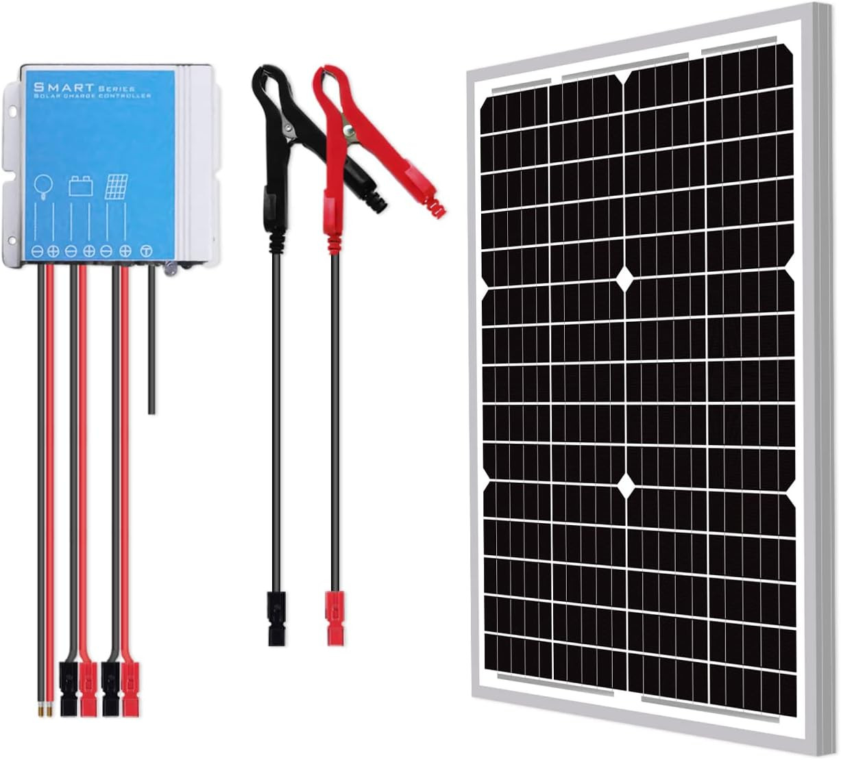 30W Watts 24V Mono Solar Panel Waterproof off Grid Kit-30W 24V Solar Panel+10A P