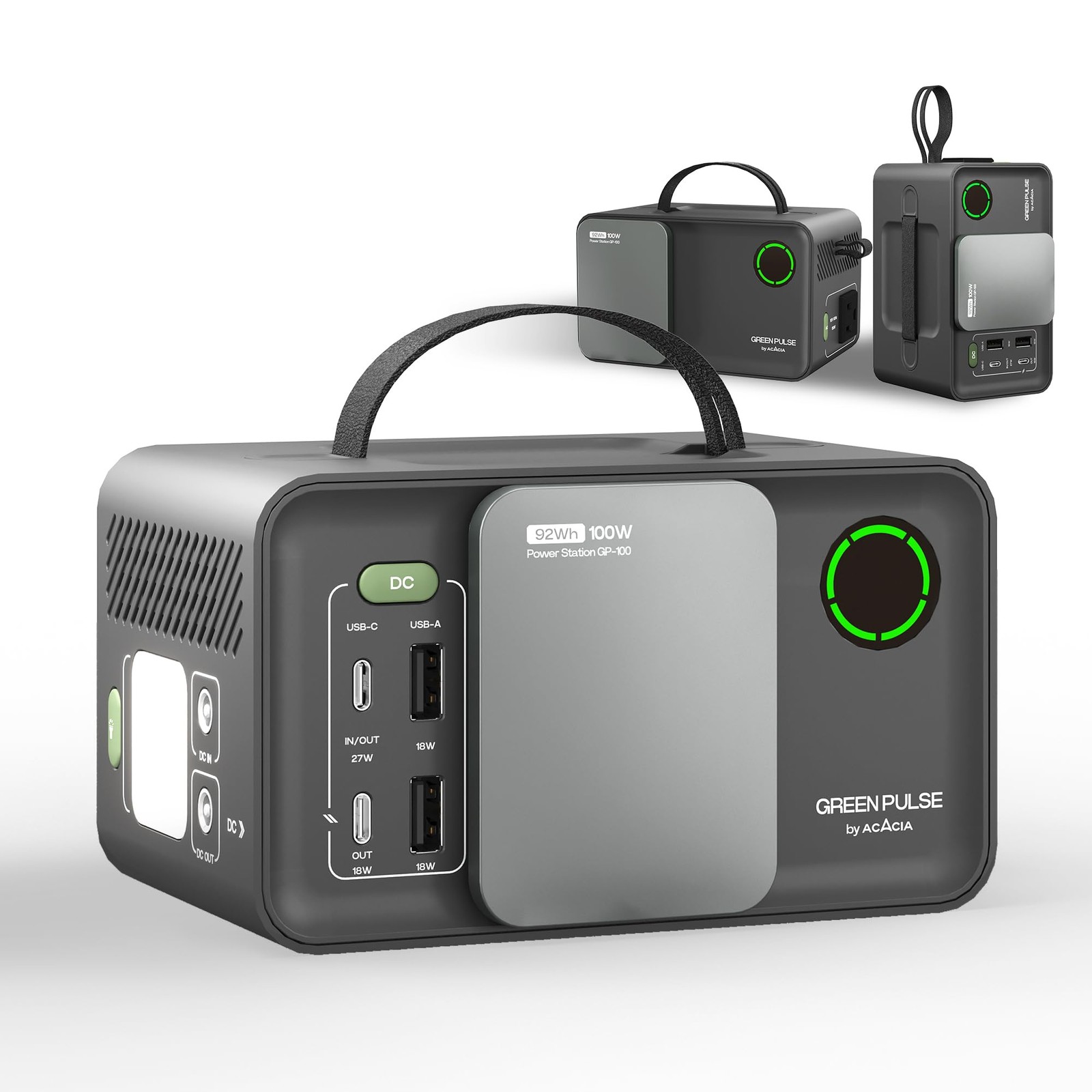 Portable Power Station 100W 92Wh Solar Generator Emergency Backup