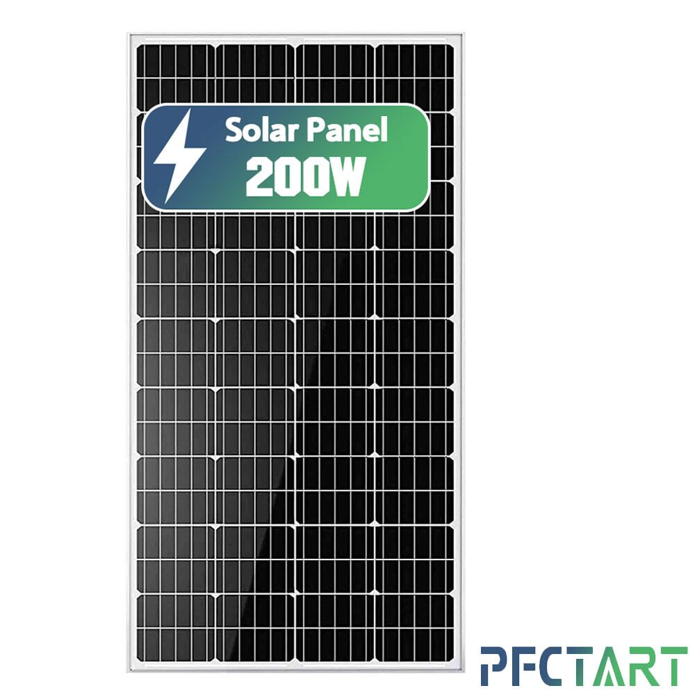 200W Watt 12V Monocrystalline Solar Panel PV Module For Off Grid RV Boat Camping