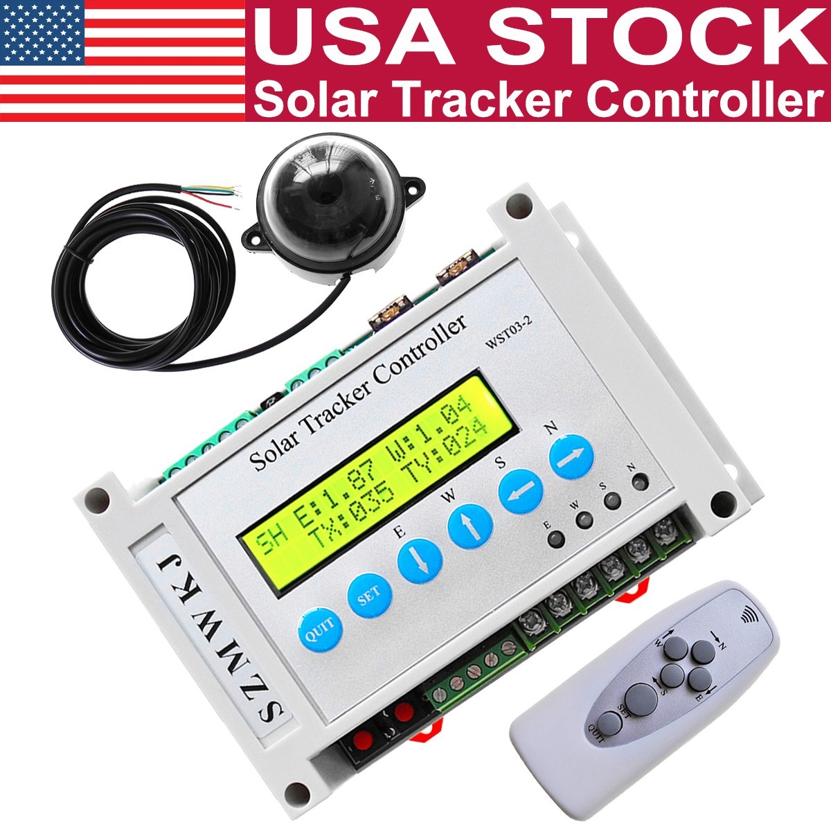LCD Dual Axis Solar Tracking Tracker Controller for Solar Panel System Sun Track