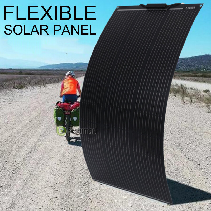 200W 400W Flexible Mono Solar Panel For Generator Home RV Camping Boat Off Grid