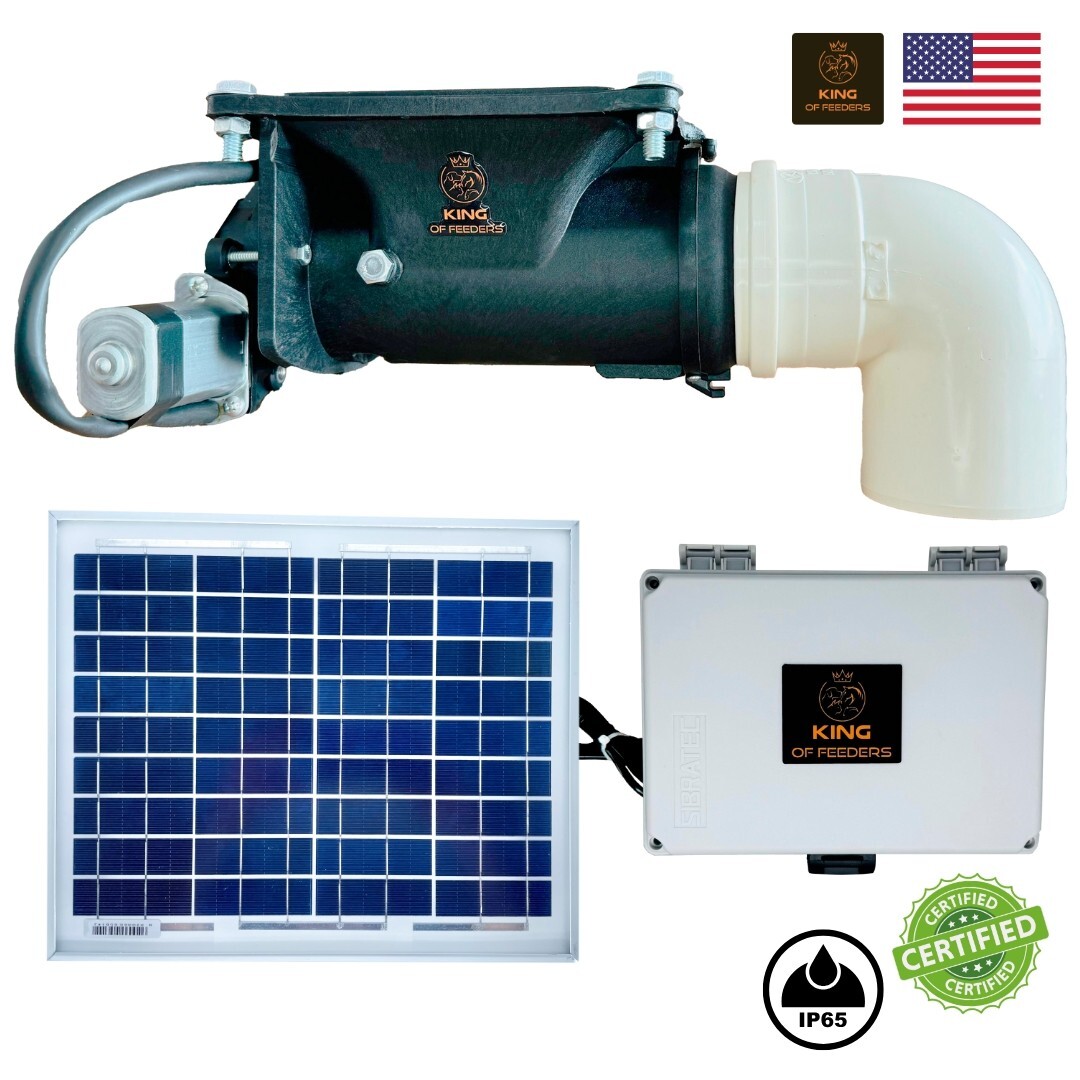 Solar Automatic Feeder, Food Dispenser for Fish and Shrimp