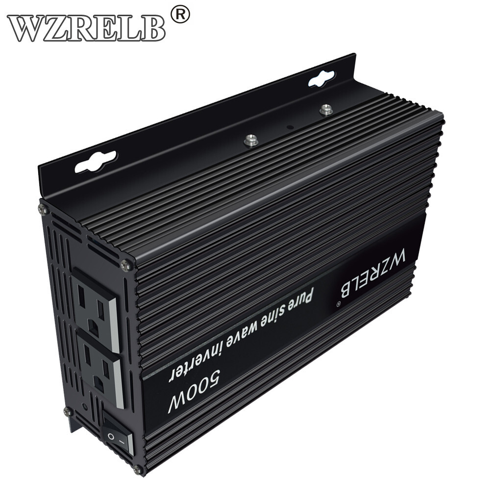 500W Power Pure Sine Wave Inverter Converter 12V DC to 110V 120V AC Solar System