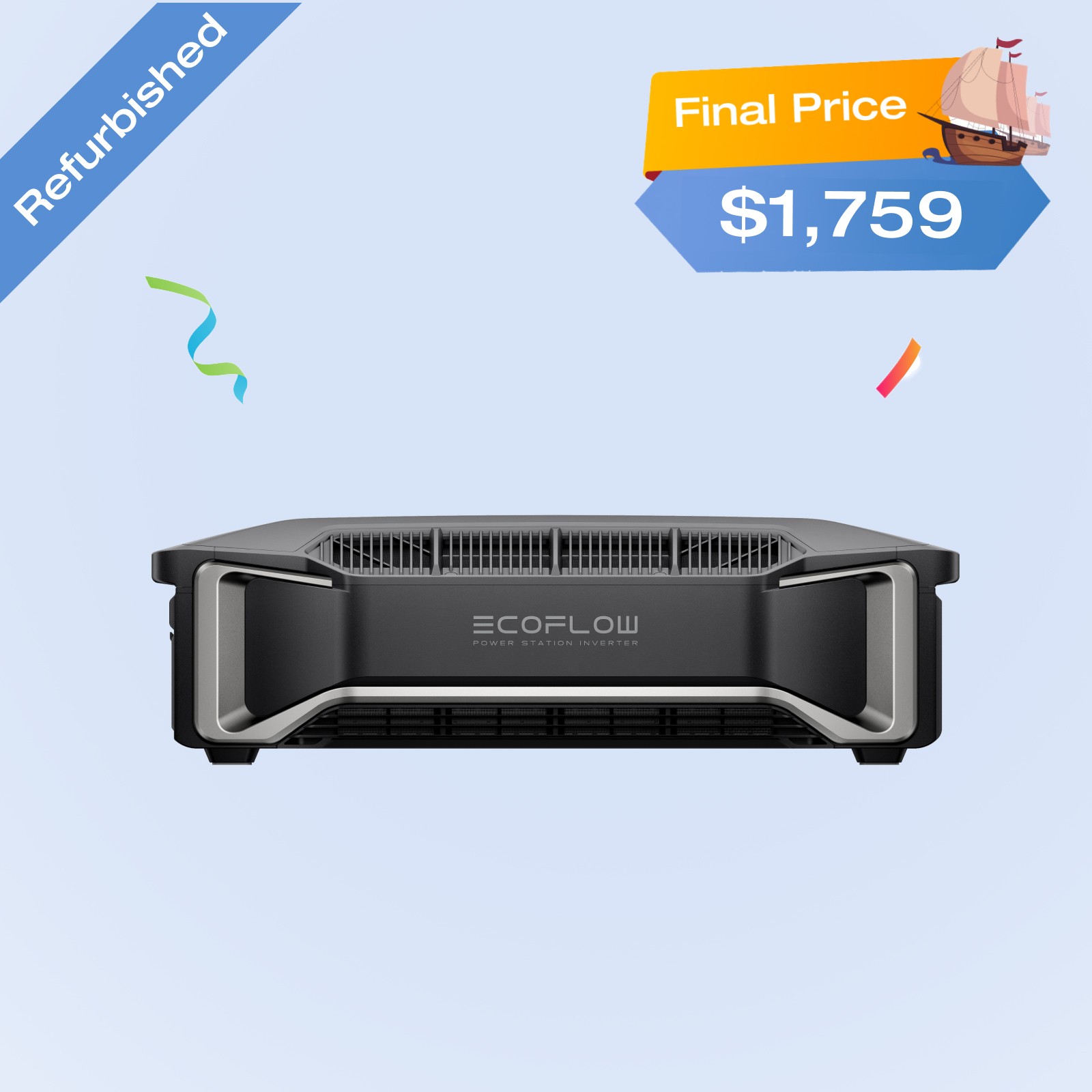 EcoFlow 7200W Delta Pro Ultra Inverter, Home Backup Refurbished