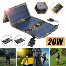 20W USB Waterproof Portable Super Charger Solar Power Bank for Mobile Phone US