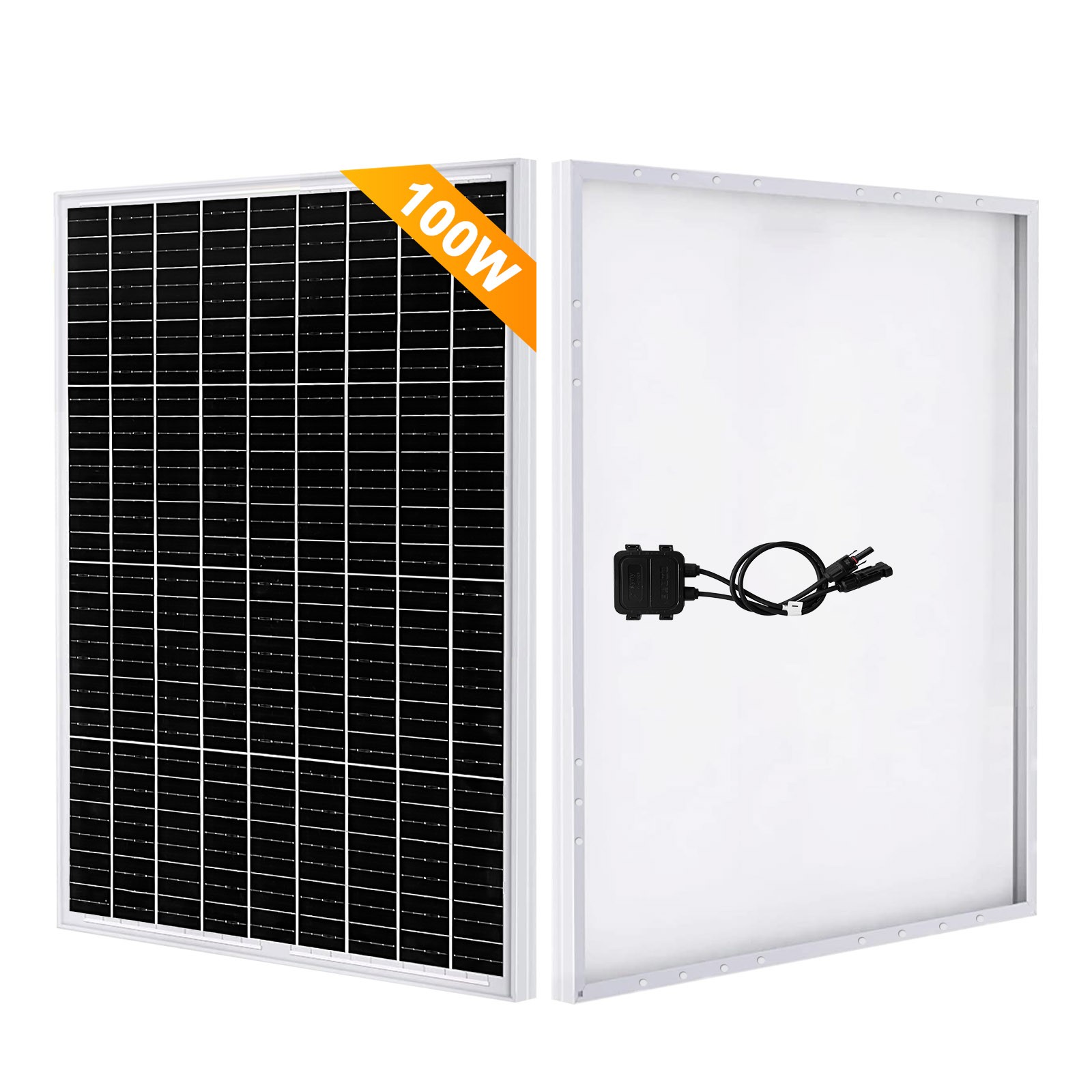 100W 12V Monocrystalline Solar Panel PV Modual RV Boat Camping Home Off Grid