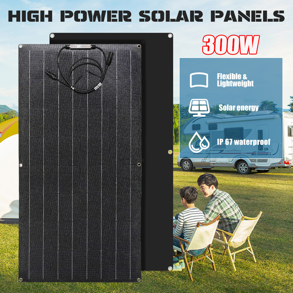300W Flexible Solar Panel Mono Panel for Outdoor Camping RV Off-Grid System