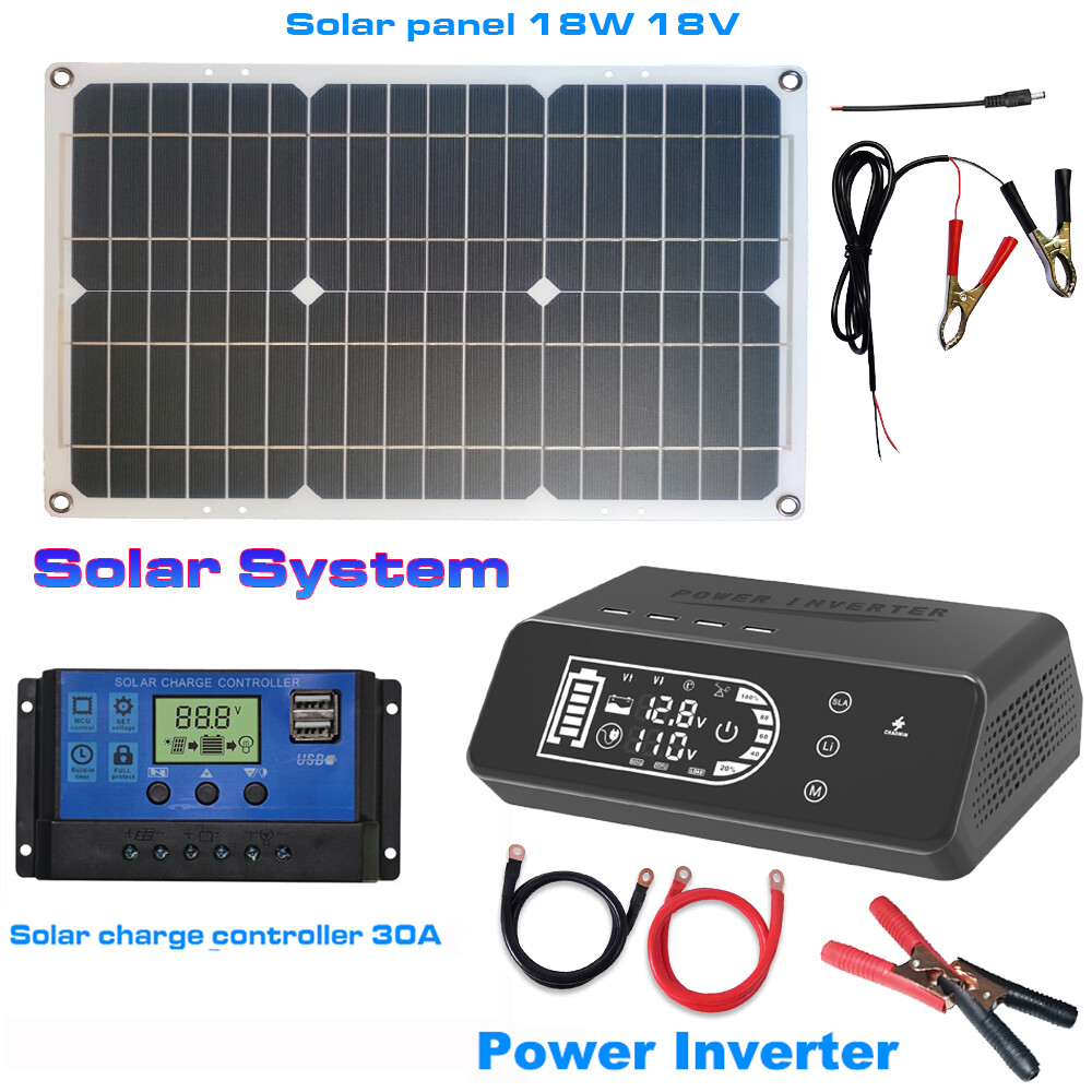 1000W Home Outdoor Solar Pure Sine Wave Power Inverter System 12V To 110V/220V