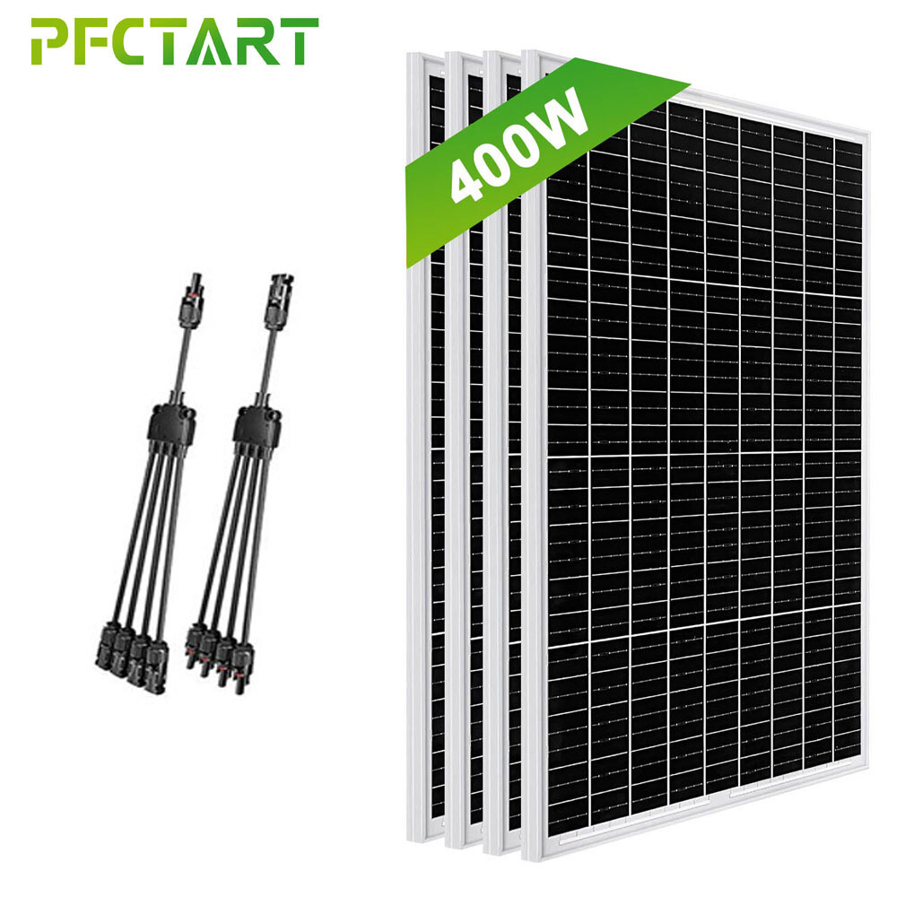 100W 200W 400W 12V Solar Panel Kit Battery Charger Off Grid Home RV Caravan Boat