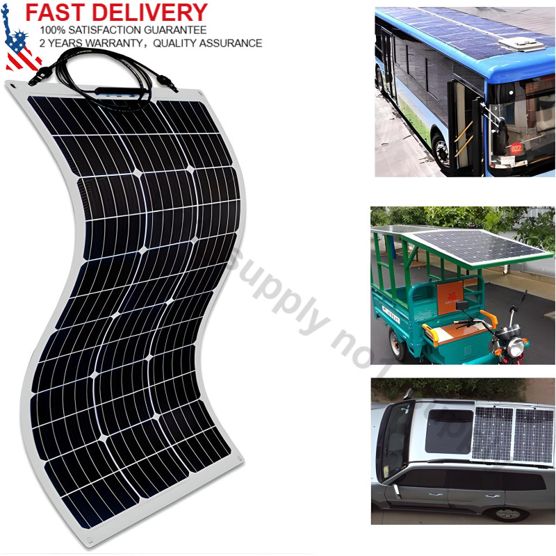 Flexible Mono Solar Panel 300W Watt 18V Home/RV Rooftop/Camping/Off-Grid Power