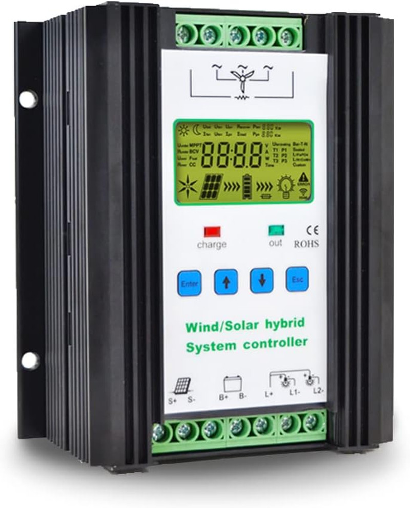 1000W Wind Solar Hybrid Charge Controller PWM 600W Wind + 400W Solar Boost Charg