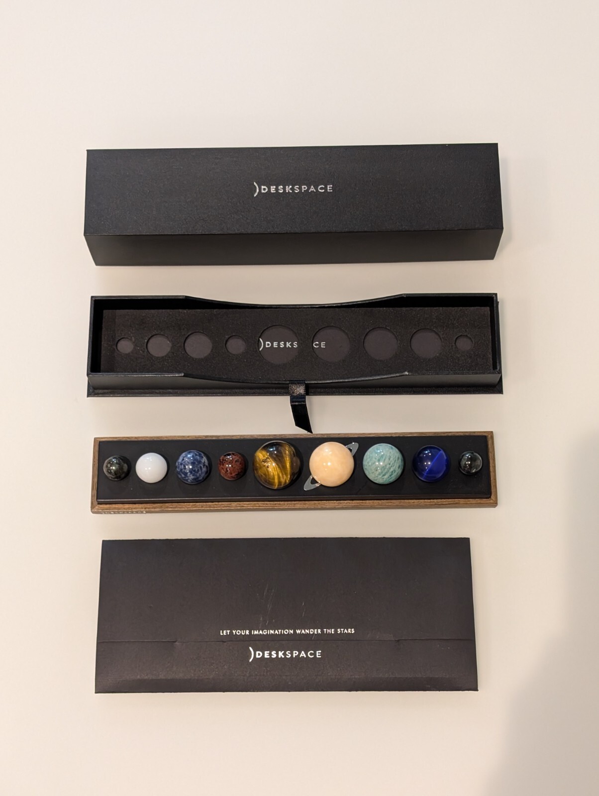 DeskSpace – Handcrafted Gemstone Solar System Set