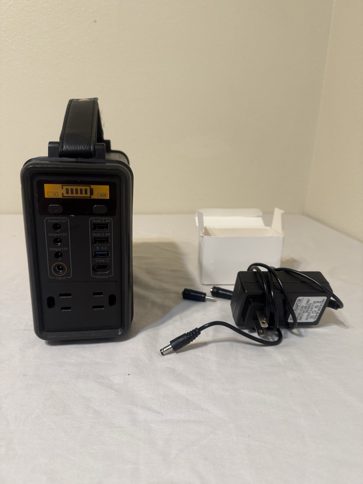 Energizer Portable Power Station, Solar Generator Model NO:PPS240W01 240Wh