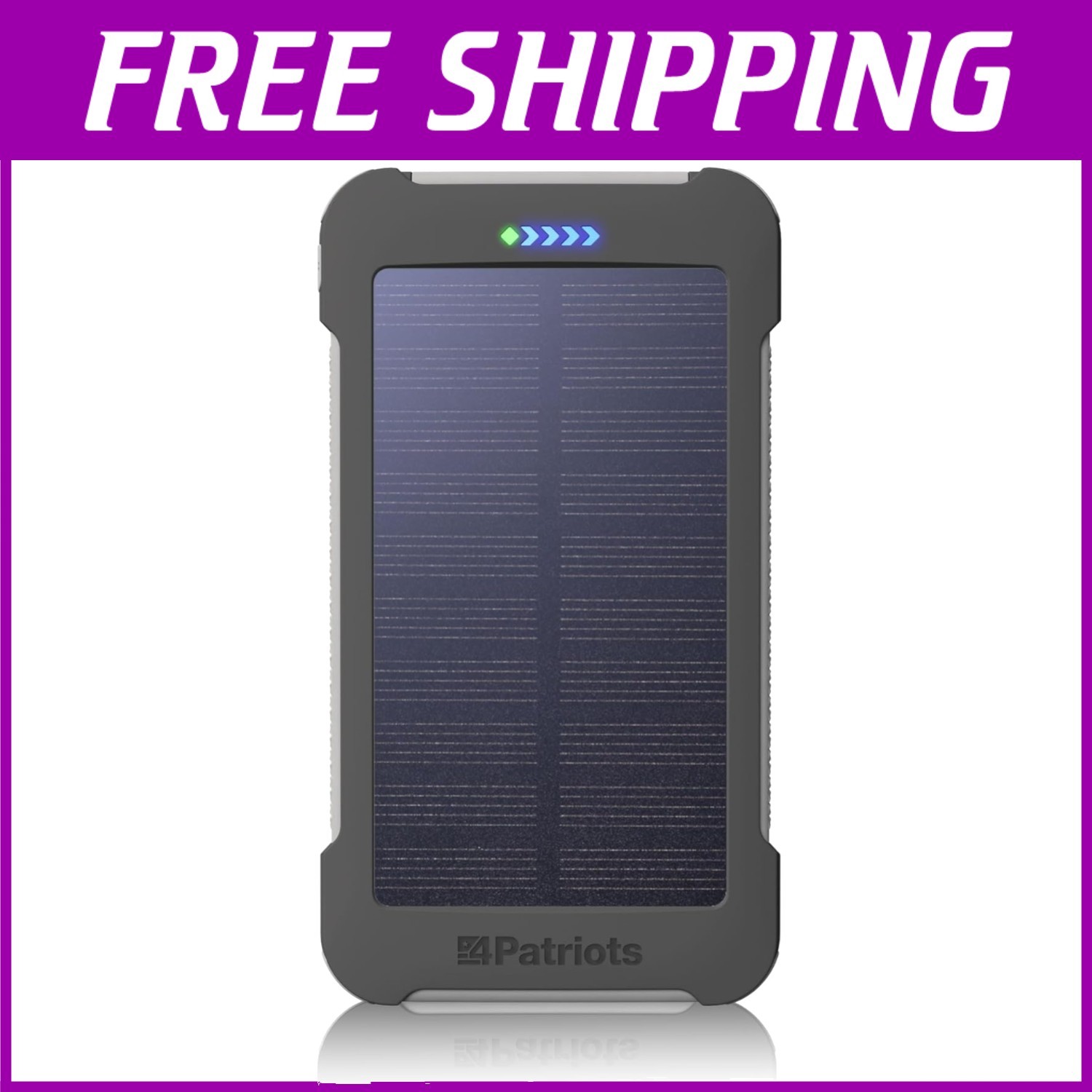 Patriot Power Cell CX: Solar Power Bank with USB-C for Adventures & Emergencies