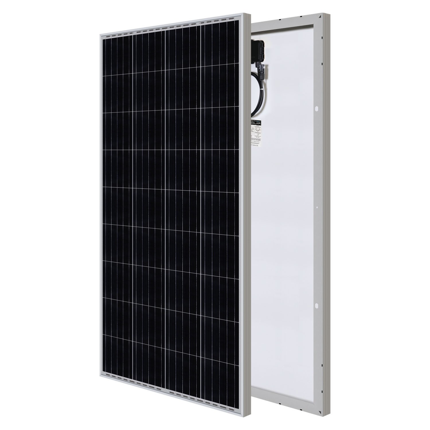 Mighty Max 200W 12V Monocrystalline Solar Panel for Home Off-Grid System, Marine