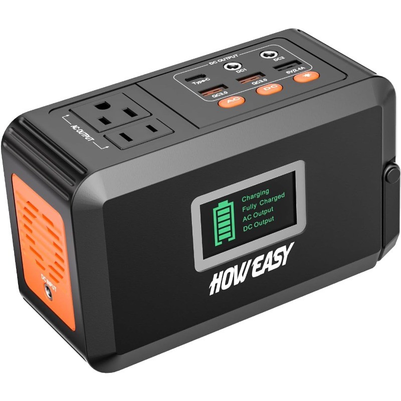 Portable Power Station,120W(240W Peak) Solar Generator