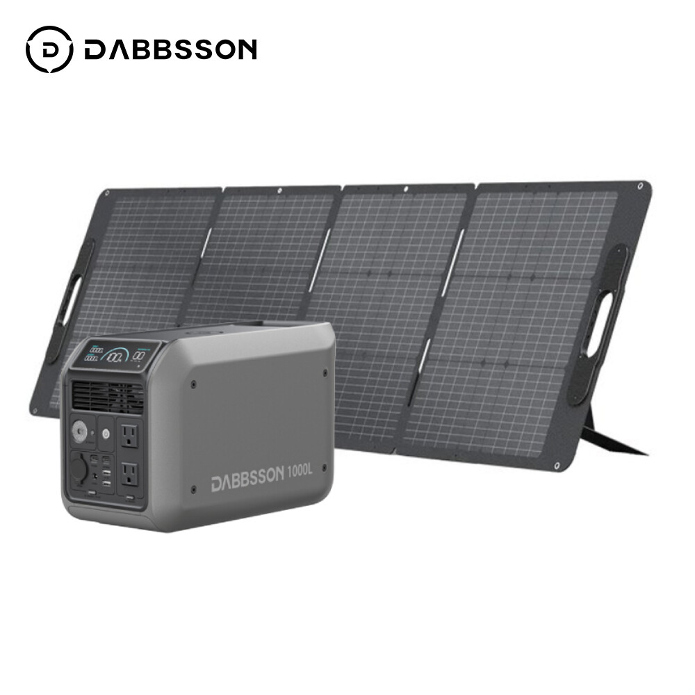 Dabbsson 1000L 1200W Portable Power 1008Wh Station Generator +210W Solar Panel