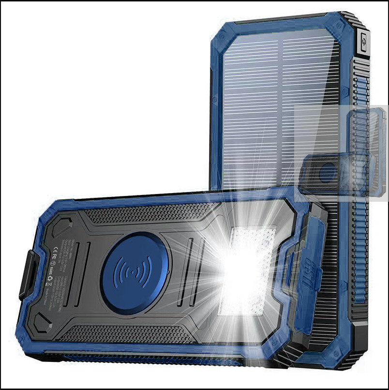 PhunkeeTree Solar Power Bank Portable Charger 10000mah External Battery