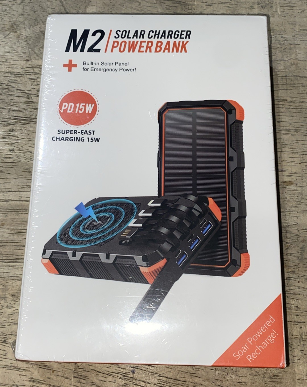 Solar Power Bank Fast Charge 49800mah QC3.0, 8 Outputs 4 Inputs, SOS/Flashlight